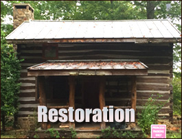 Historic Log Cabin Restoration  Whatley, Alabama